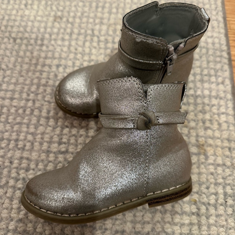 Gap Silver Ankle Boots for Kids